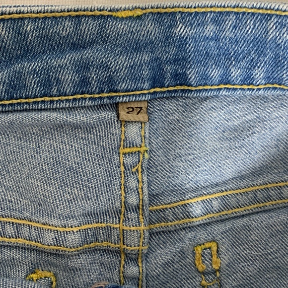 Carmar ripped short blue jeans shorts size 27 - Picture 3 of 4